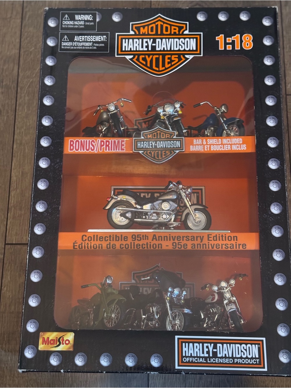 Harley-Davidson 95th Anniversary Mini Motorcycle Set - Collection 1 of 2